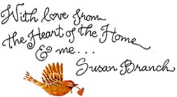 Bird and heart ... With love from Susan Branch