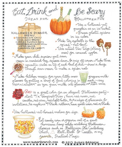 Halloween- Eat, Drink & Be Scary | Susan Branch Blog