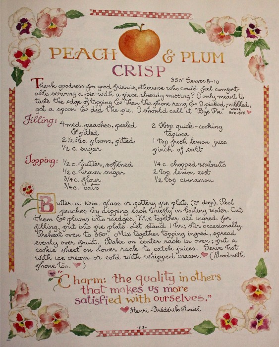 peach and plum